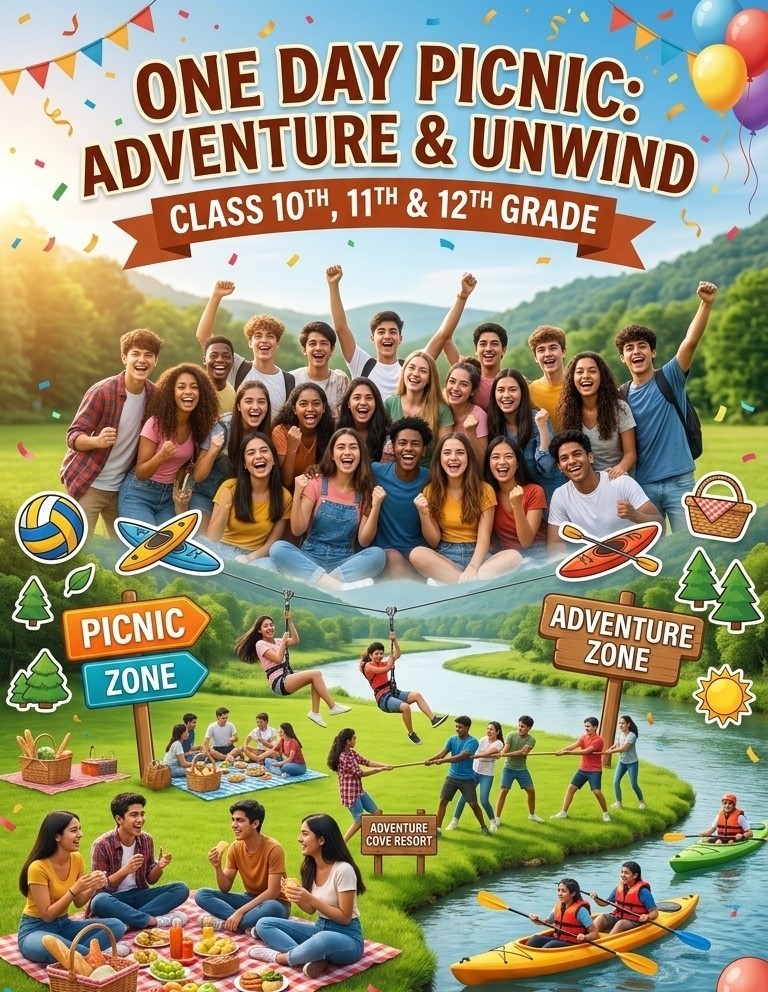 ONE DAY PICNIC FOR CLASS 10TH, 11TH & 12TH 